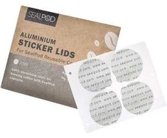 Aliuminio sticker lids for reusable capsules Sealpod Nespresso, 100 pcs.