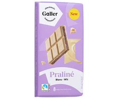 Baltas chocolate tablet with praline filling Galler Blanc Praline, 180 g