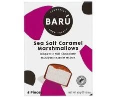 BARU Sea Salt Caramel Marshmallows Dipped in Milk Chocolate, 4 pcs.