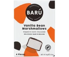 BARU Vanilla Bean Marshmallows Dipped in Dark Chocolate, 4 pcs.
