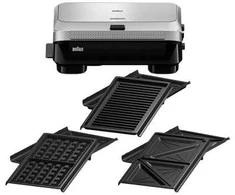 Sumuštinių keptuvas Braun SnackMaker 5 SM5038 Sidabrinis universal cooker, 800 W - sidabrinis/juodas