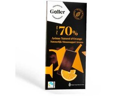 Chocolate tablet Galler Dark Oranžinis, 80 g