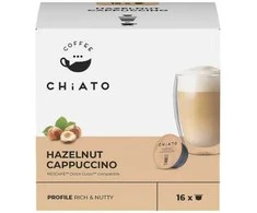 Coffee capsules compatible with NESCAFÉ® Dolce Gusto® CHiATO Hazelnut Cappuccino, 16 pcs.