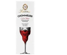 Dark chocolate with dried sour cherries and rose petals Laurence Chommelier Raudona Wine, 100 g