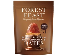 Forest Feast peanut butter &amp; milk chocolate-coated dates, 140 g
