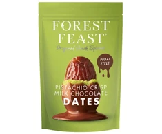 Forest Feast pistachio crisp milk chocolate-coated dates, 120 g