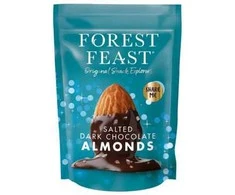Forest Feast salted dark chocolate almonds, 120 g