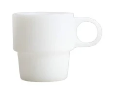 Homla PALLORA Baltas Glass with a Handle, 250 ml