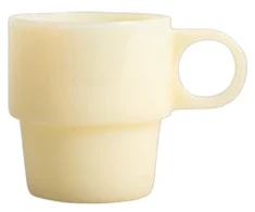Homla PALLORA Geltona Glass with a Handle, 250 ml