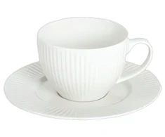 Homla SIENNA Baltas Cup with a Saucer, 240 ml