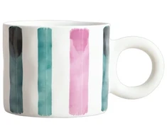 Homla TERNA Coloured Stripes Mug, 350 ml