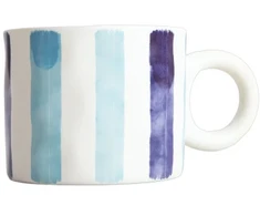 Homla TERNA Mėlyna Stripes Mug, 350 ml