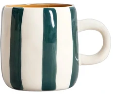Homla TORRIT Žalias Stripes Mug, 100 ml