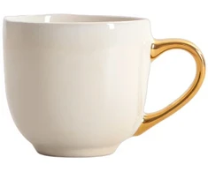 Homla VINESS rusvai gelsvas Mug, 400 ml