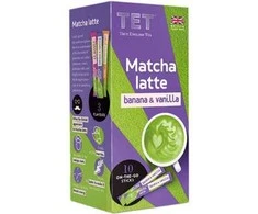 Instant tea drink True English Tea Matcha Latte Banana &amp; Vanilla, 10 pcs.