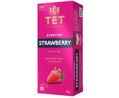 Juodas tea True English Tea Everyday Strawberry, 20 pcs.