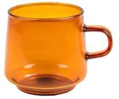 Latte glass with a handle CHiATO, 320 ml – ruda