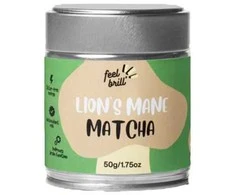 Matcha žalias tea with lion's mane Feel Brill, 50 g