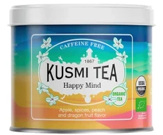 Organic fruit and herbal tea Kusmi Tea Happy Mind, 100 g (in a metal tin)