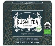 Organic juodas tea Kusmi Tea Earl Pilkas – 20 muslin tea bags