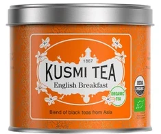 Organic juodas tea Kusmi Tea English Breakfast, 100 g (in a metal tin)