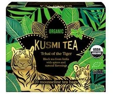 Organic juodas tea Kusmi Tea Tchaï of the Tiger – 20 muslin tea bags