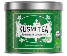 Organic žalias tea Kusmi Tea Spearmint Žalias Tea, 100 g (in a metal tin)