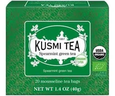 Organic žalias tea Kusmi Tea Spearmint Žalias Tea – 20 muslin tea bags