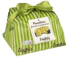 Panettone with a pistachio cream filling Zaghis Farcito al Pistacchio, 800g