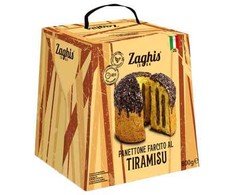 Panettone with a tiramisu cream filling Zaghis Farcito Al Tiramisu, 800g
