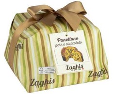 Panettone with pears and chocolate Zaghis Pere e Cioccolato, 750 g