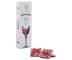 Ruby chocolate with pomegranates and strawberry flakes Laurence Chommelier Rose Wine, 100 g