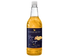 Sweetbird Fusions+ Yuzu &amp; Ginger Syrup with Lion’s Mane for Iced Drinks, 1 l