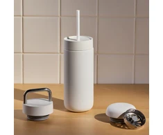 Termo puodelio rinkinys Fellow Carter 3 in 1, baltos matinės spalvos, 473 ml