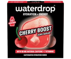Waterdrop Microdrink Cherry Boost Caffeinated Drink Cubes, 12 pcs.