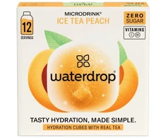 Waterdrop Microdrink Ice Tea Peach Drink Cubes with Real Tea, 12 pcs.