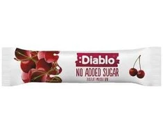 Yoghurt-coated muesli bar with no added sugar Diablo Sugar Free Cherry, 30 g