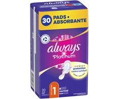 Always Platinum Normal Size 1 Higieniniai Paketai su Sparneliais, 30 vnt.