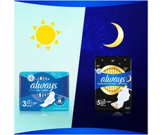 Always Ultimate Night Size 6 Higieniniai Paketai su Sparneliais, 8 vnt.