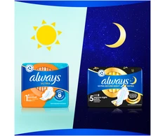 Always Ultra Size 2 Dienai Higieniniai paketai, Long (2 Dydis), 48 vnt.