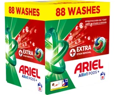 Skalbimo kapsulės Ariel All-in-1 Pods+ Extra Clean Power, (88 skalbimai)