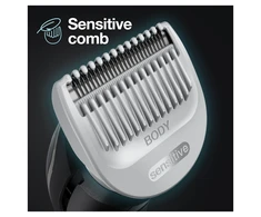 Braun | Body Groomer | BG3340 | Cordless and corded | Juodas/Pilkas