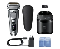 Braun 9667CC Barzdaskutė Series 9 PRO+ Clean&amp;Charge / sidabrinis