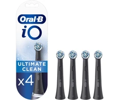 BRAUN iO RB CB-4 Ultimate Clean Juodas 4ct antgaliai dantų šepetėliui