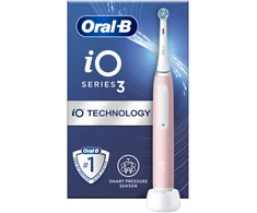 Oral-B | Elektrinis dantų šepetėlis | iO3 Series | Įkraunamas | Suaugusiems | Šepetėlių skaičius galvutės įeina 1 | Number of teeth brushing modes 3 | Blush Rožinė