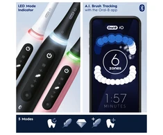 Braun iOG5d.2J6.2K Oral-B iO5 Elektrinis Dantų Šepetėlis Duo Pack Matt Juodas+Quite Baltas