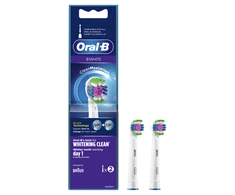 Oral-B Braun EB18-2 3D Baltas Elektrinio Dantų Šepetėlio Galvutės