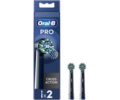 Braun Oral-B EB50-4 Cross Action Pro Juodas Dantų Šepetėlio Galvutės, 4 Vnt.