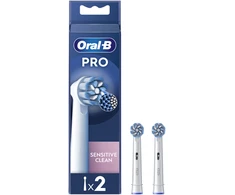 Braun Oral-B EB60-2 Jautrus Clean Pro Dantų Šepetėlio Galvutės, 2 Vn