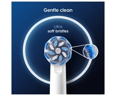 Braun Oral-B EB60-4 Jautrus Clean Pro Dantų Šepetėlio Galvutės, 4 Vnt.